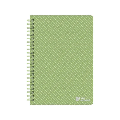 Art Pioneer Notebook College, A5, yellow offset paper, spiral-bound, 80 sheets, lime