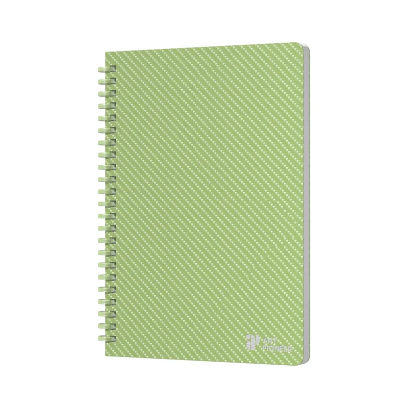 Art Pioneer Notebook College, A5, yellow offset paper, spiral-bound, 80 sheets, lime