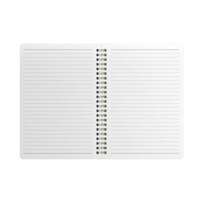 Art Pioneer Notebook College, A5, yellow offset paper, spiral-bound, 80 sheets, lime