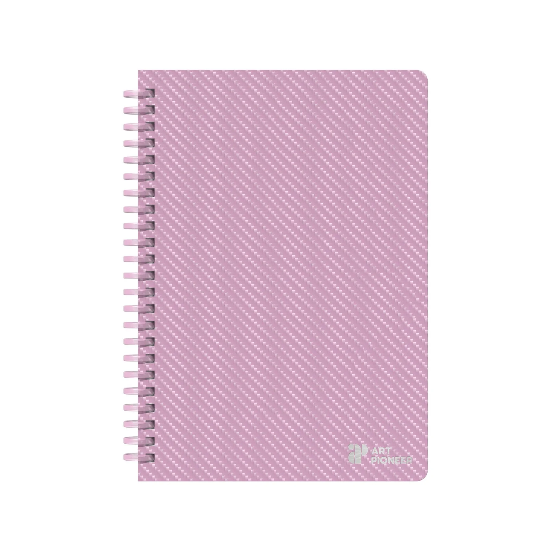 Art Pioneer Notebook College, A5, yellow offset paper, spiral-bound, 80 sheets, pink