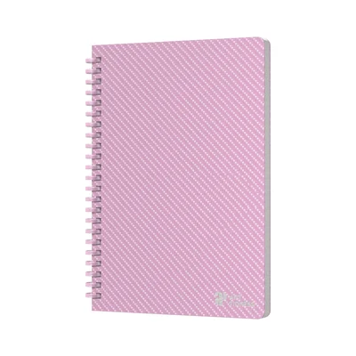 Art Pioneer Notebook College, A5, yellow offset paper, spiral-bound, 80 sheets, pink