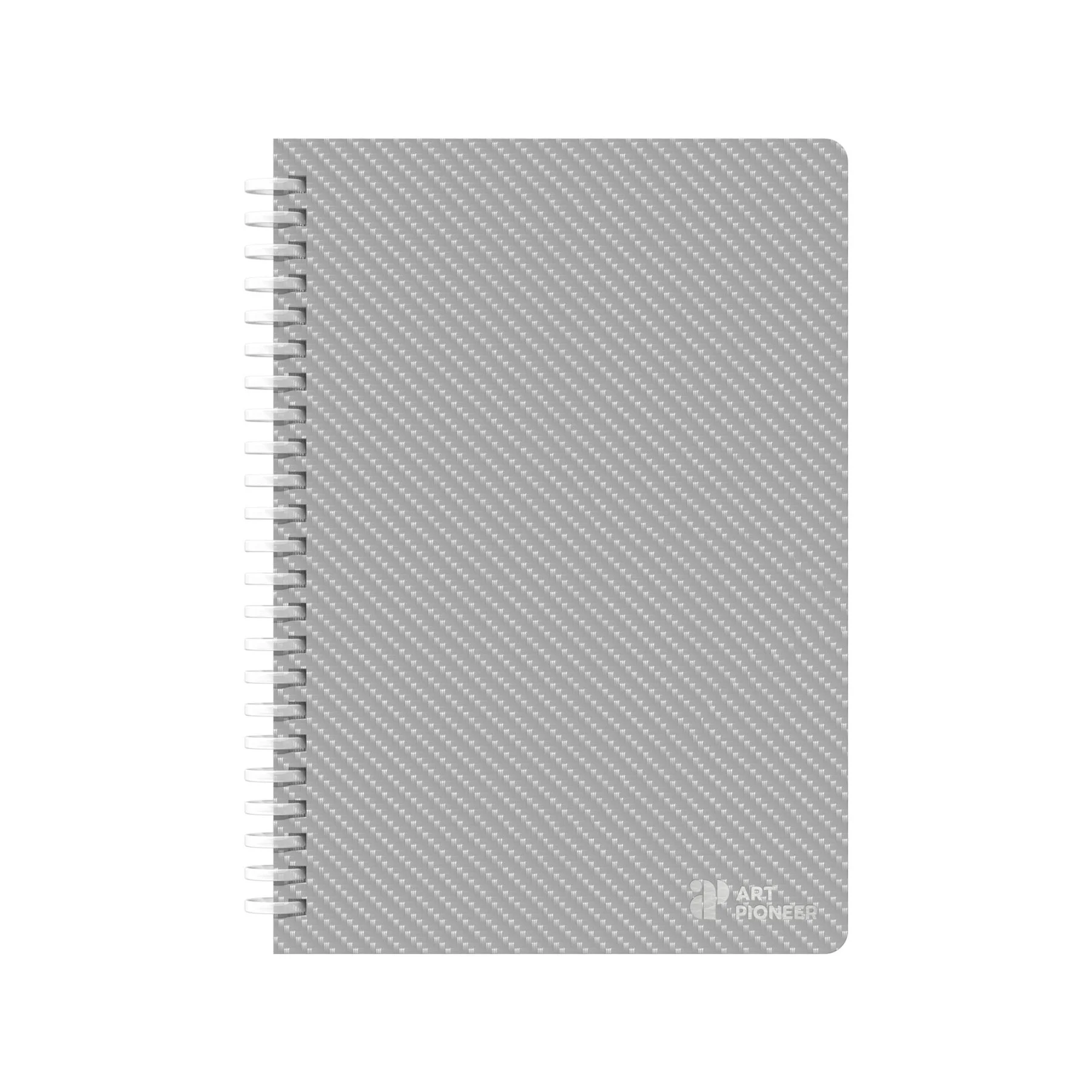 Art Pioneer Notebook College, A5, yellow offset paper, spiral-bound, 80 sheets, grey