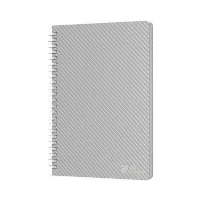 Art Pioneer Notebook College, A5, yellow offset paper, spiral-bound, 80 sheets, grey