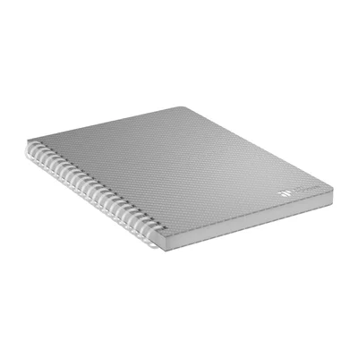 Art Pioneer Notebook College, A5, yellow offset paper, spiral-bound, 80 sheets, grey