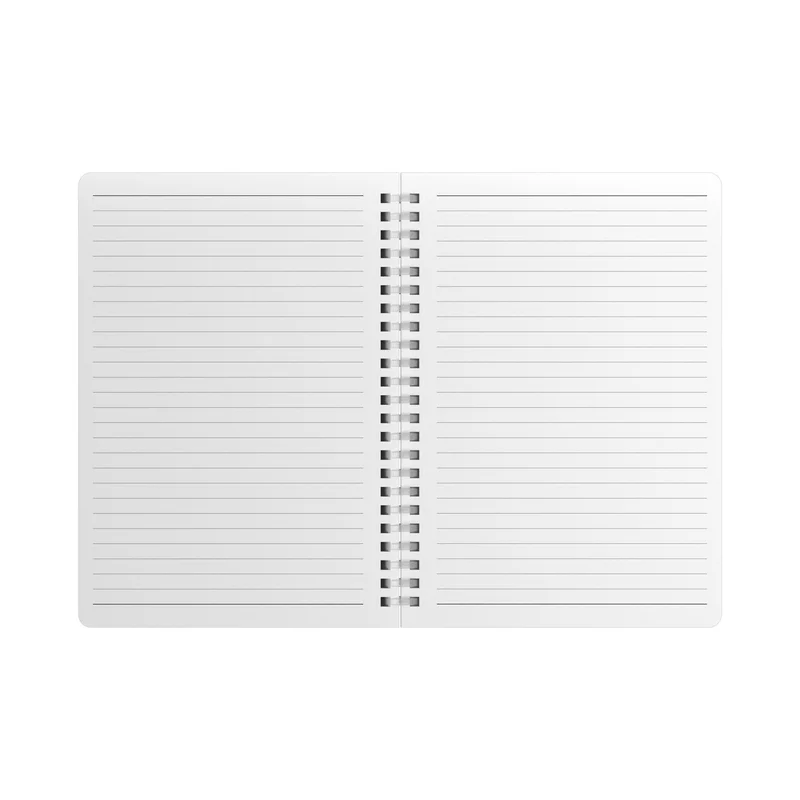 Art Pioneer Notebook College, A5, yellow offset paper, spiral-bound, 80 sheets, grey