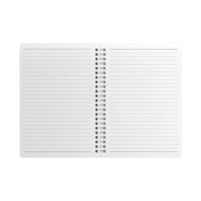 Art Pioneer Notebook College, A5, yellow offset paper, spiral-bound, 80 sheets, grey