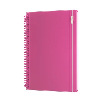 Art Pioneer Notebook Neon Future, A5, spiral-bound, 100 sheets, fuchsia