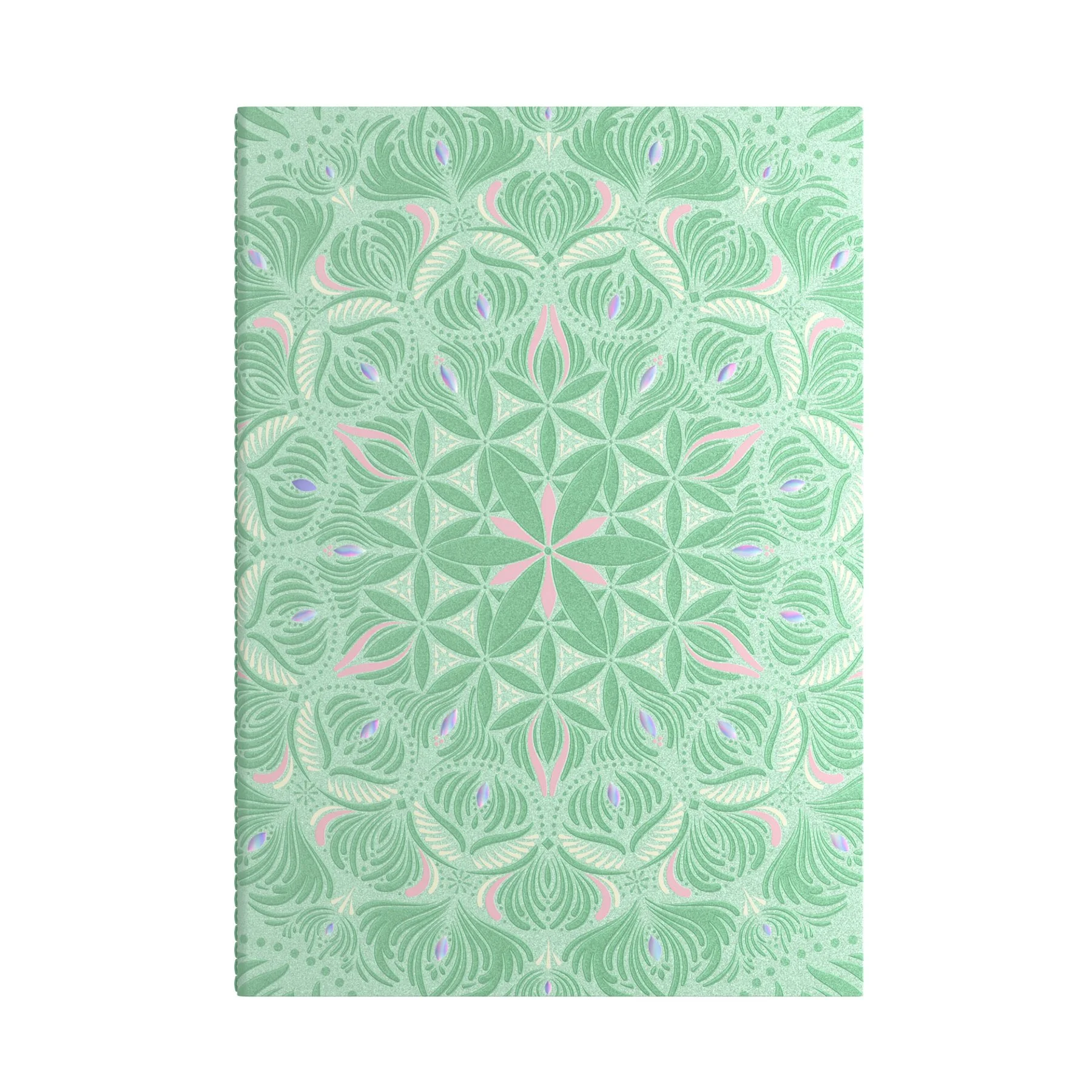 Art Pioneer Notebook, A5, stitched, wide ruled, 64 sheets, green