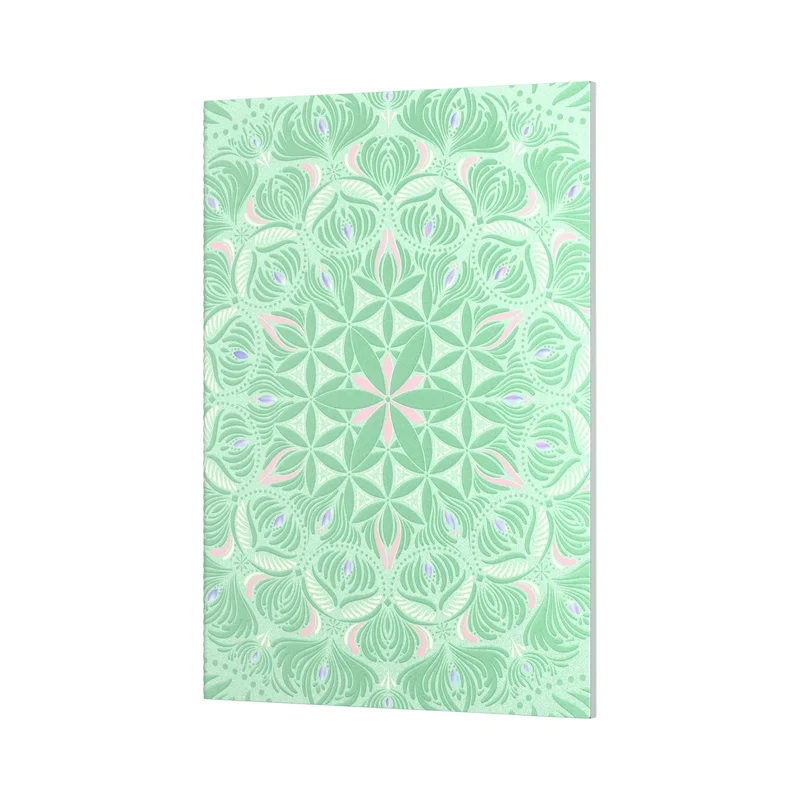 Art Pioneer Notebook, A5, stitched, wide ruled, 64 sheets, green