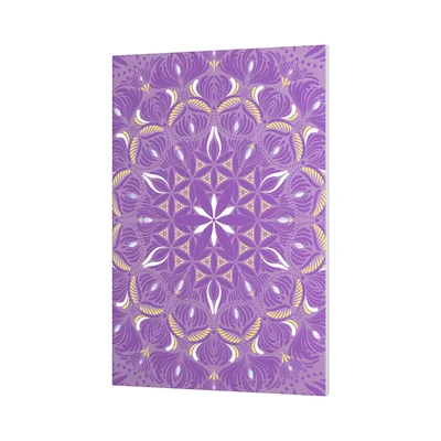 Art Pioneer Notebook, A5, stitched, wide ruled, 64 sheets, purple