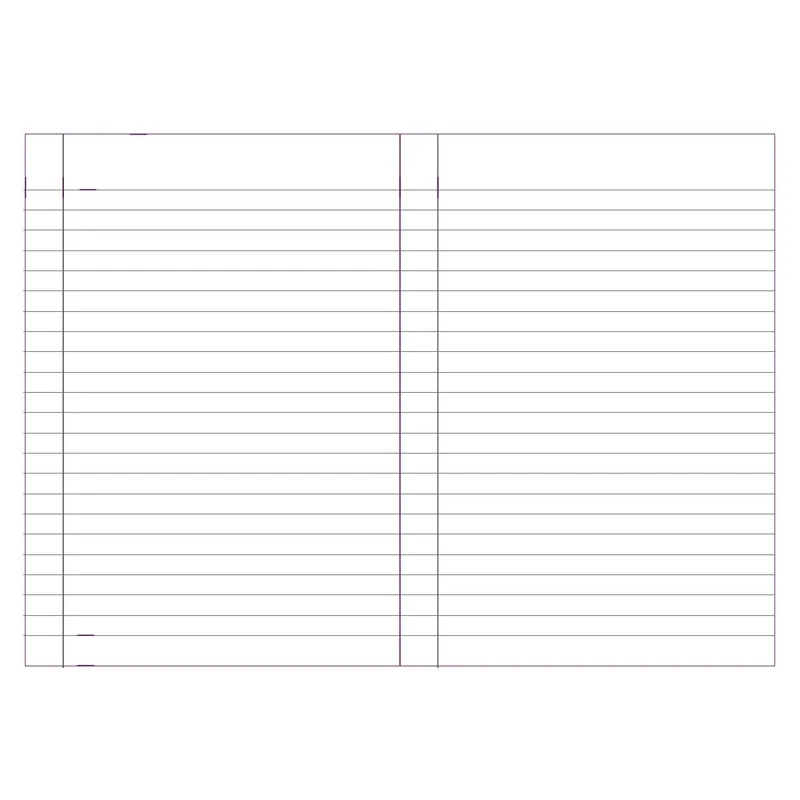 Art Pioneer Notebook, A5, stitched, wide ruled, 64 sheets, purple