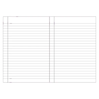 Art Pioneer Notebook, A5, stitched, wide ruled, 64 sheets, purple