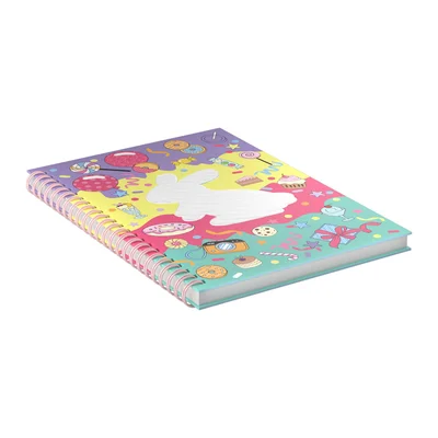 Art Pioneer Notebook Rabbit, A5, wide ruled, hardcover, spiral-bound, 80 sheets