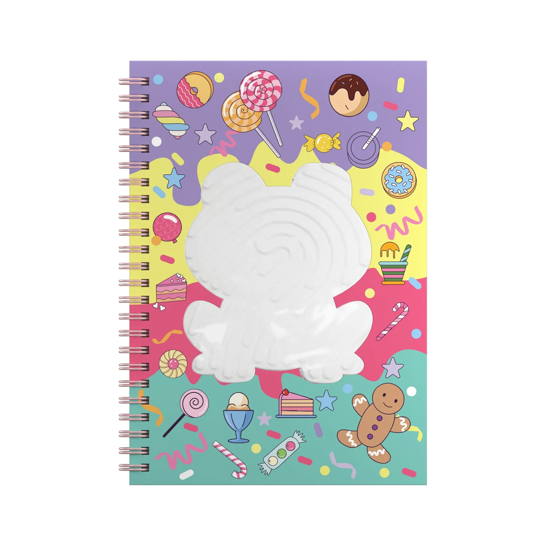 Art Pioneer Notebook Frog, A5, wide ruled, hardcover, spiral-bound, 80 sheets