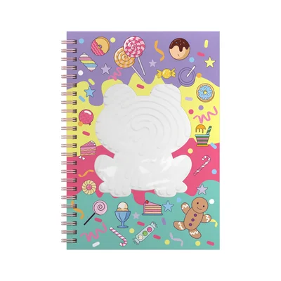 Art Pioneer Notebook Frog, A5, wide ruled, hardcover, spiral-bound, 80 sheets