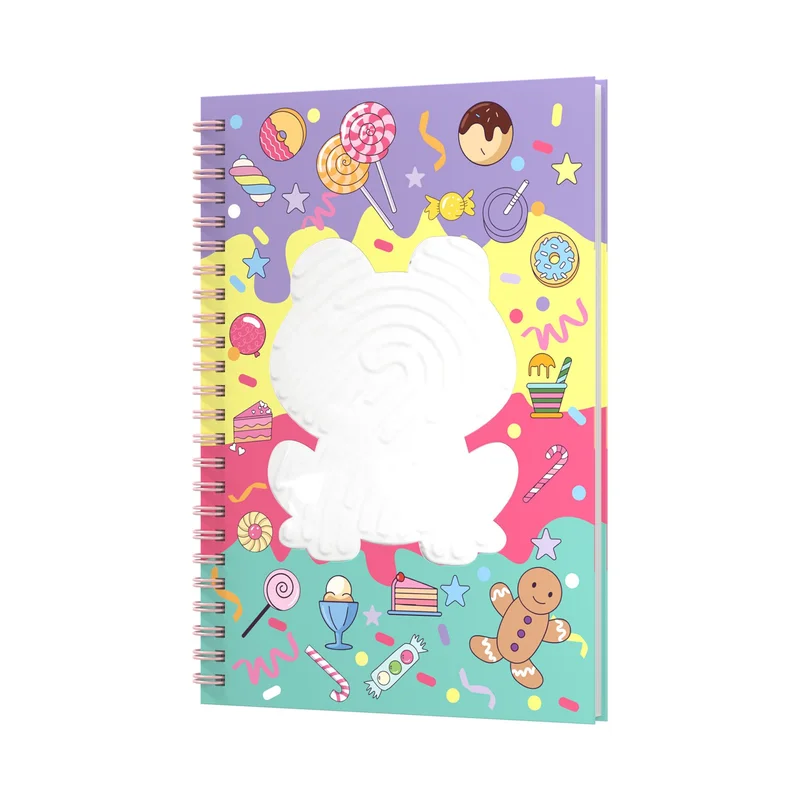 Art Pioneer Notebook Frog, A5, wide ruled, hardcover, spiral-bound, 80 sheets