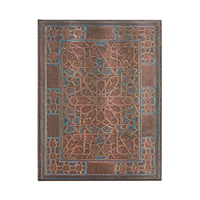 Paperblanks Тефтер Midnight, 180 х 230 mm, широки редове, твърда корица, 72 листа