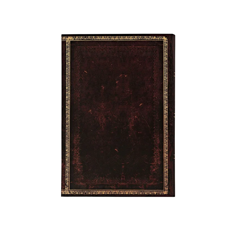 Paperblanks Тефтер Black Moroocan, Mini, широки редове, твърда корица, 88 листа
