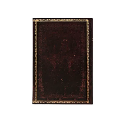 Paperblanks Тефтер Black Moroocan, Mini, широки редове, твърда корица, 88 листа