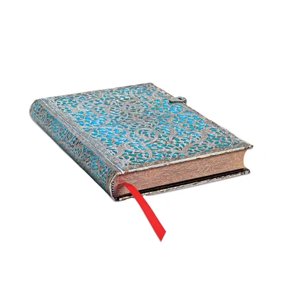 Paperblanks Notebook Maya Blue, Midi, wide ruled, hardcover, 120 sheets
