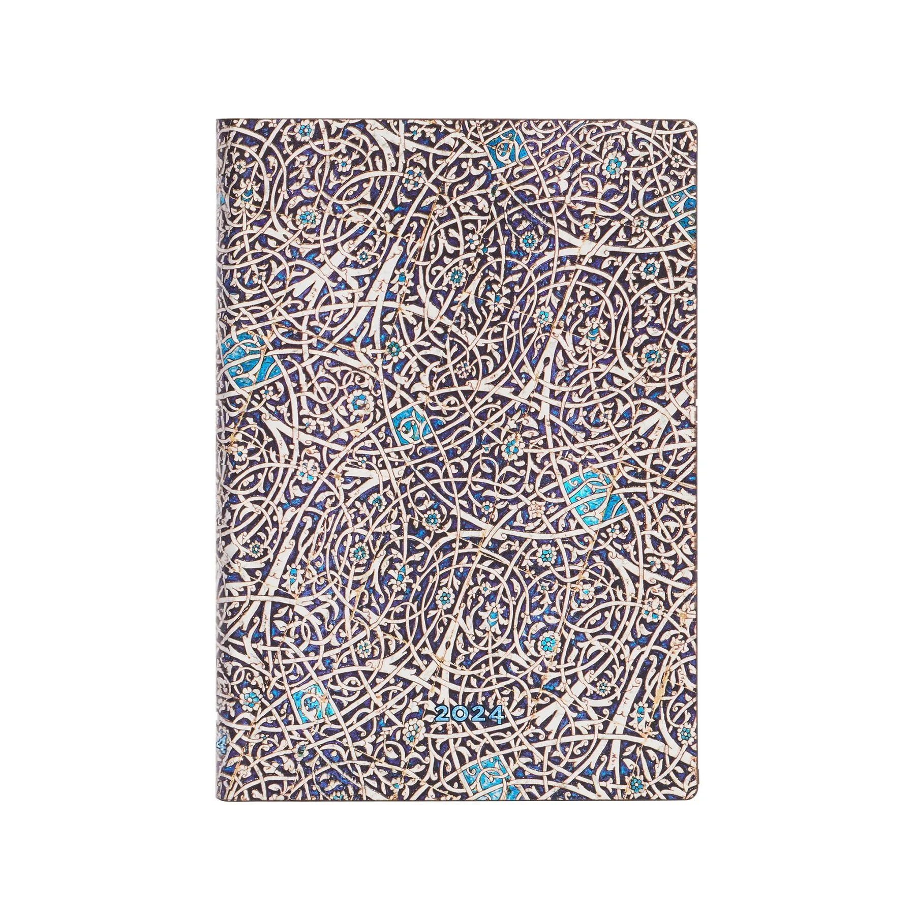 Paperblanks Planner Granada Turquoise, Midi, horizontal, hard cover, 80 sheets, for 2024