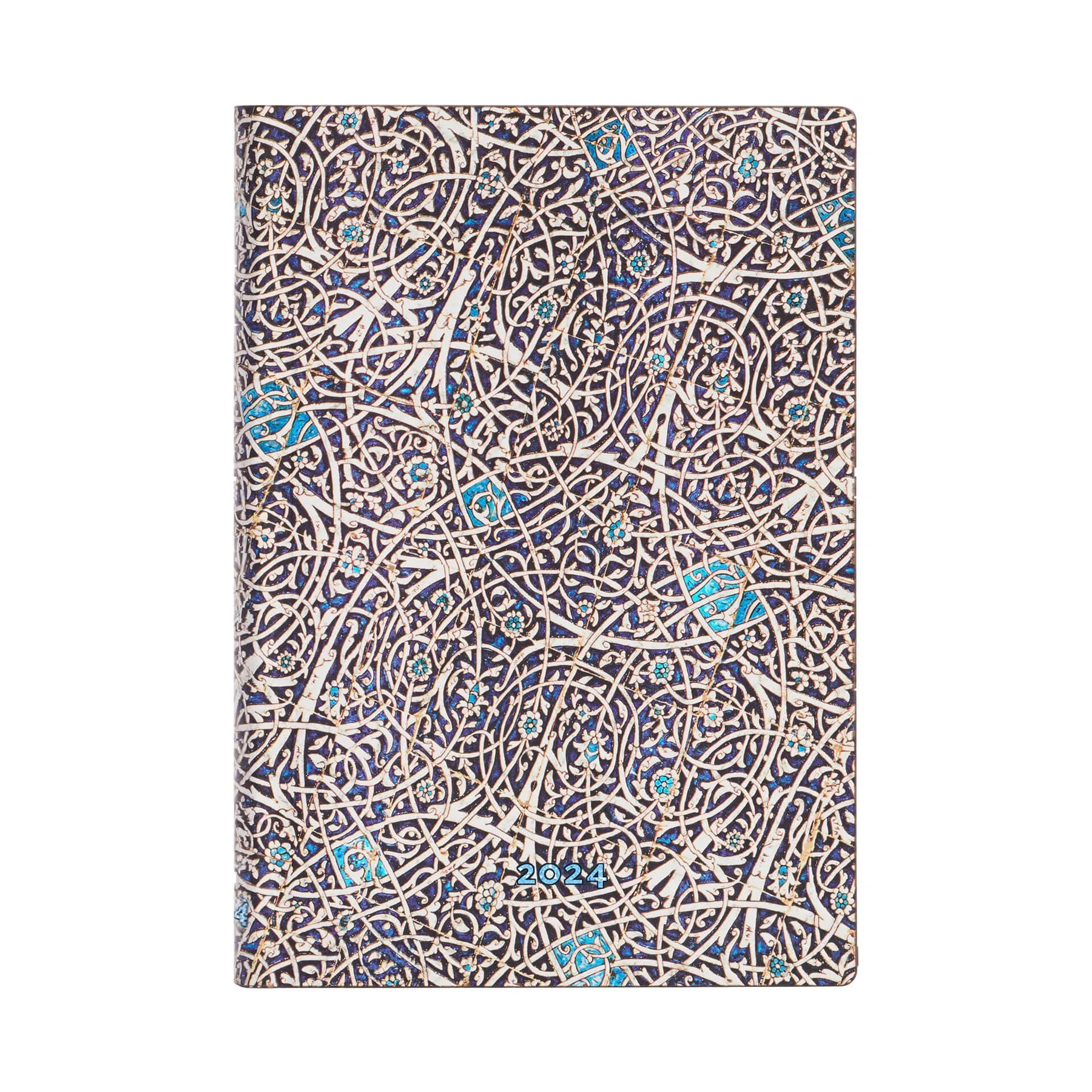 Paperblanks Planner Granada Turquoise, Midi, vertical, hard cover, 80 sheets, for 2024
