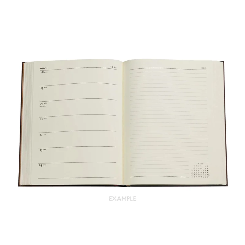 Paperblanks Planner Granada Turquoise, Ultra, Verso, hardcover, 80 sheets, for 2024