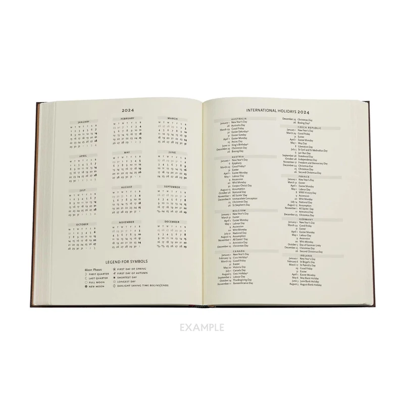 Paperblanks Planner Granada Turquoise, Ultra, Verso, hardcover, 80 sheets, for 2024