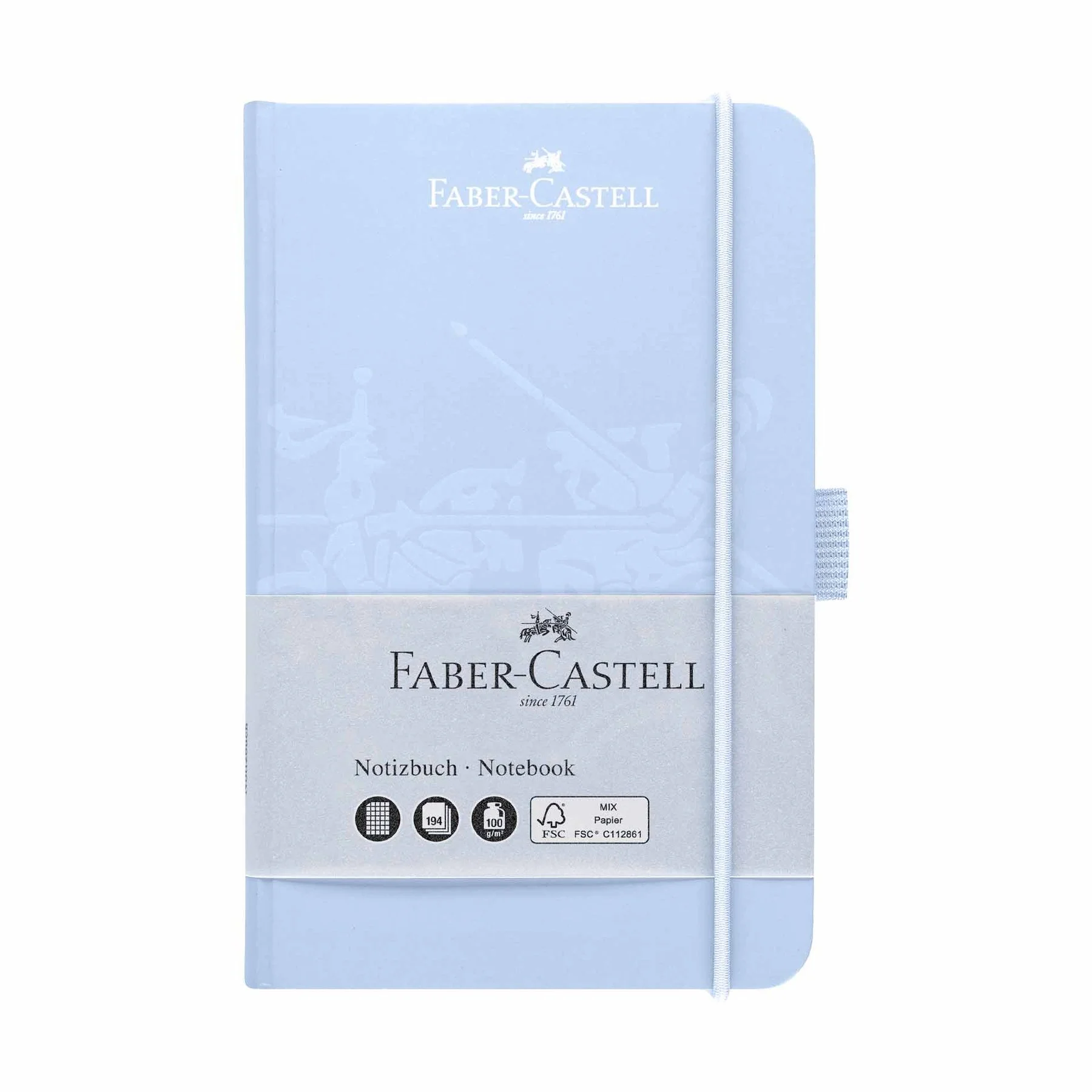 Faber-Castell Notebook, A6, squared, sky blue