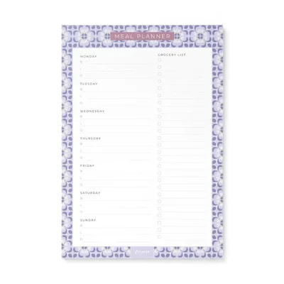 Filofax Planner Pad Mediterranean, meal planner, with magnet
