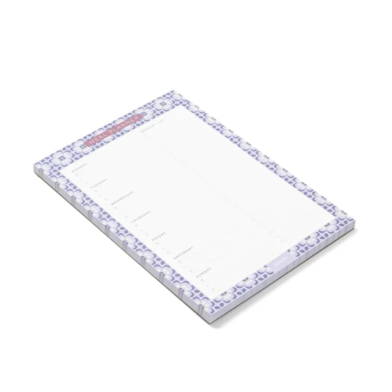Filofax Planner Pad Mediterranean, meal planner, with magnet