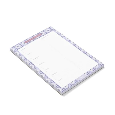 Filofax Planner Pad Mediterranean, meal planner, with magnet