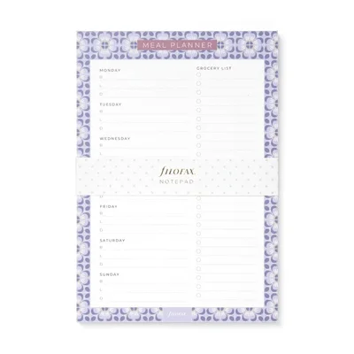 Filofax Planner Pad Mediterranean, meal planner, with magnet