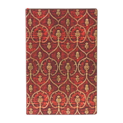 Paperblanks Notebook Red Velvet, Mini, wide ruled, softcover, 104 sheets