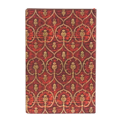 Paperblanks Notebook Red Velvet, Mini, wide ruled, softcover, 104 sheets
