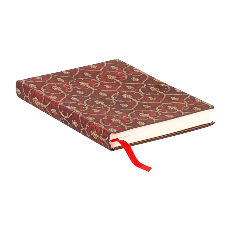 Paperblanks Notebook Red Velvet, Mini, wide ruled, softcover, 104 sheets