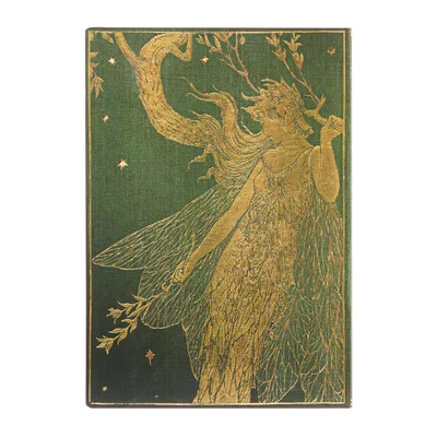 Paperblanks Notebook Olive Fairy, Midi, soft cover, 88 sheets