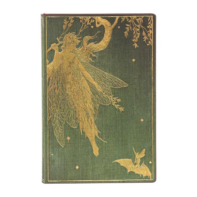 Paperblanks Notebook Olive Fairy, Mini, wide ruled, softcover, 104 sheets