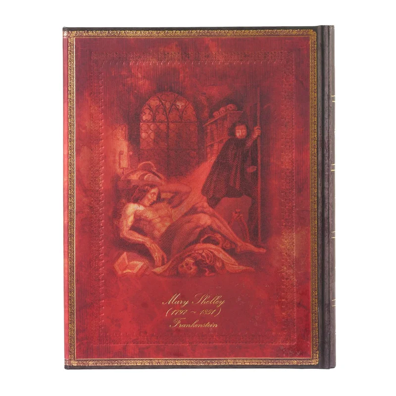 Paperblanks Notebook Shelley Frankenstein, Ultra, wide ruled, hard cover, 72 sheets