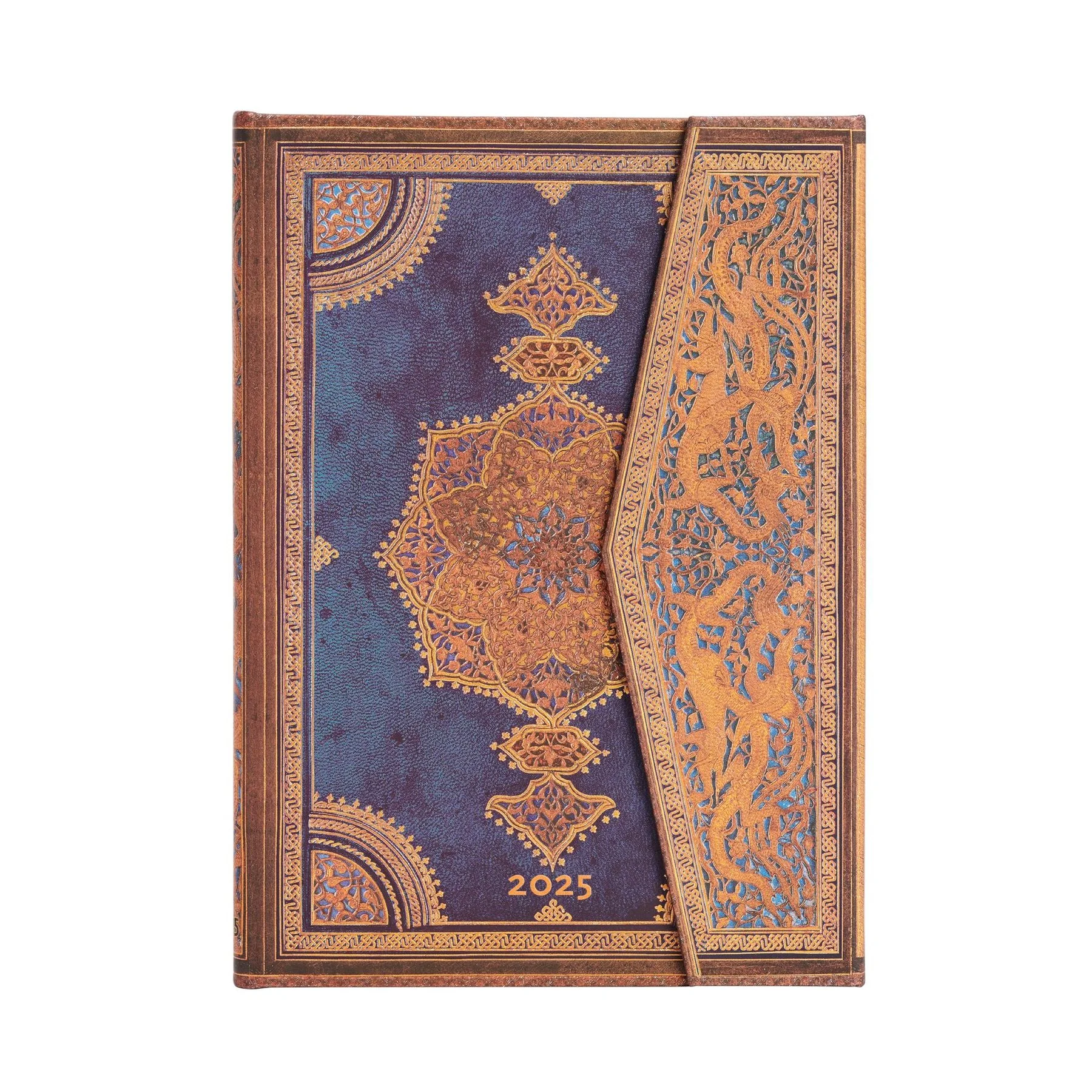 Paperblanks Planner Safavid Indigo, Midi, vertical, hard cover, 80 sheets, for 2025