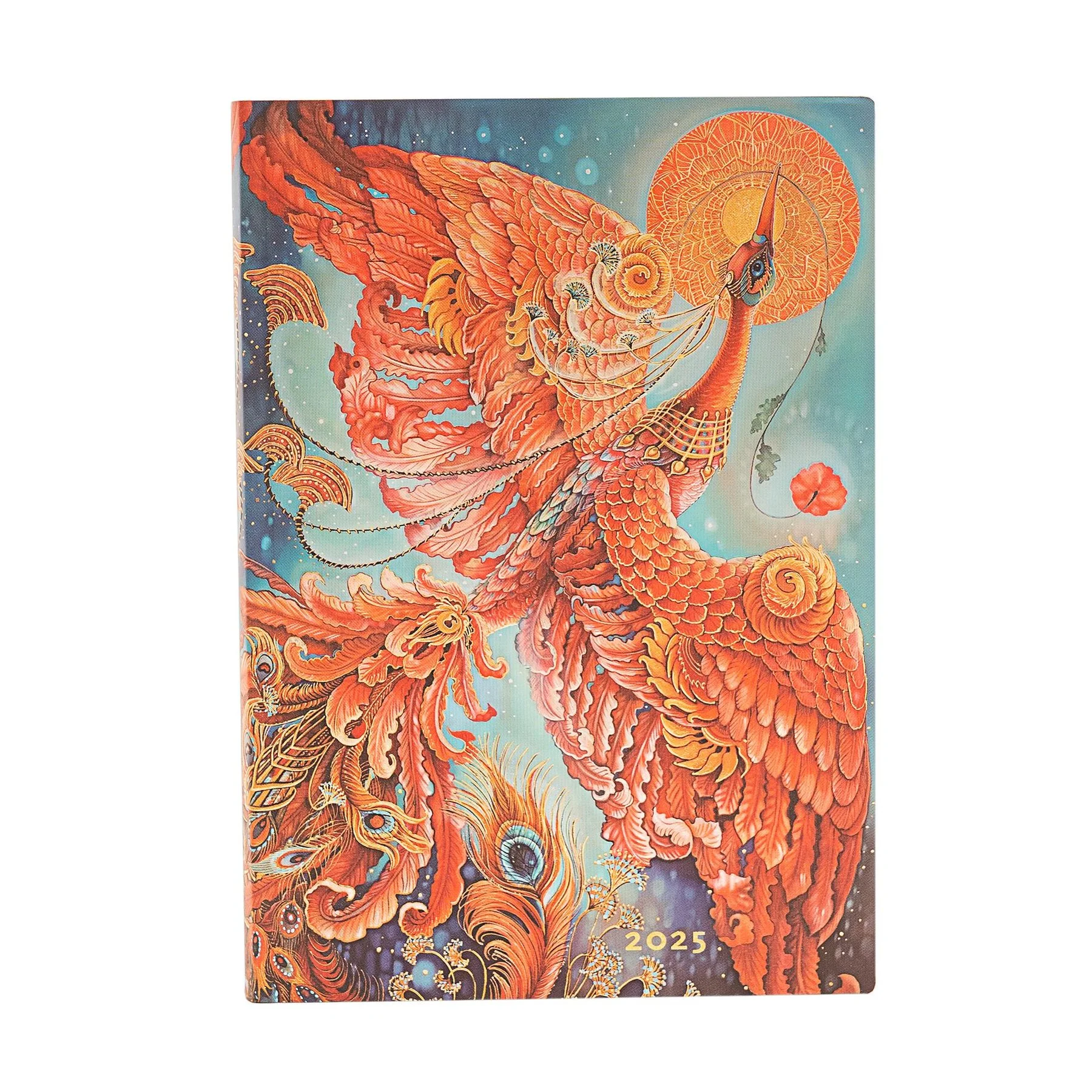 Paperblanks Planner Firebird, Midi, One Day per Page, Softcover, 216 Sheets, for 2025