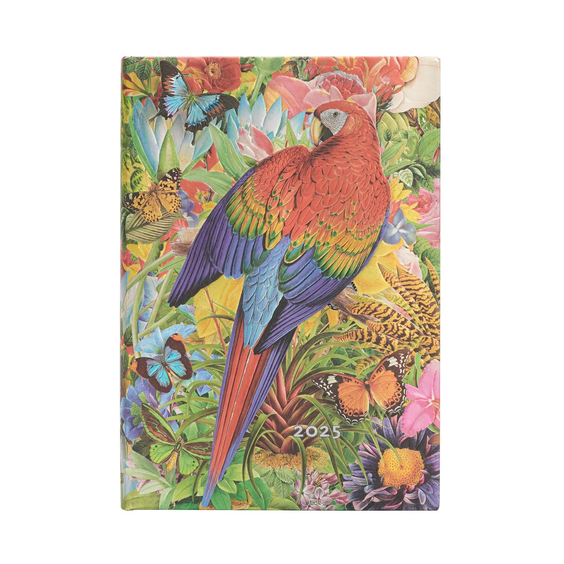 Paperblanks Planner Tropical Garden, Midi, Verso, hard cover, 80 sheets, for 2025