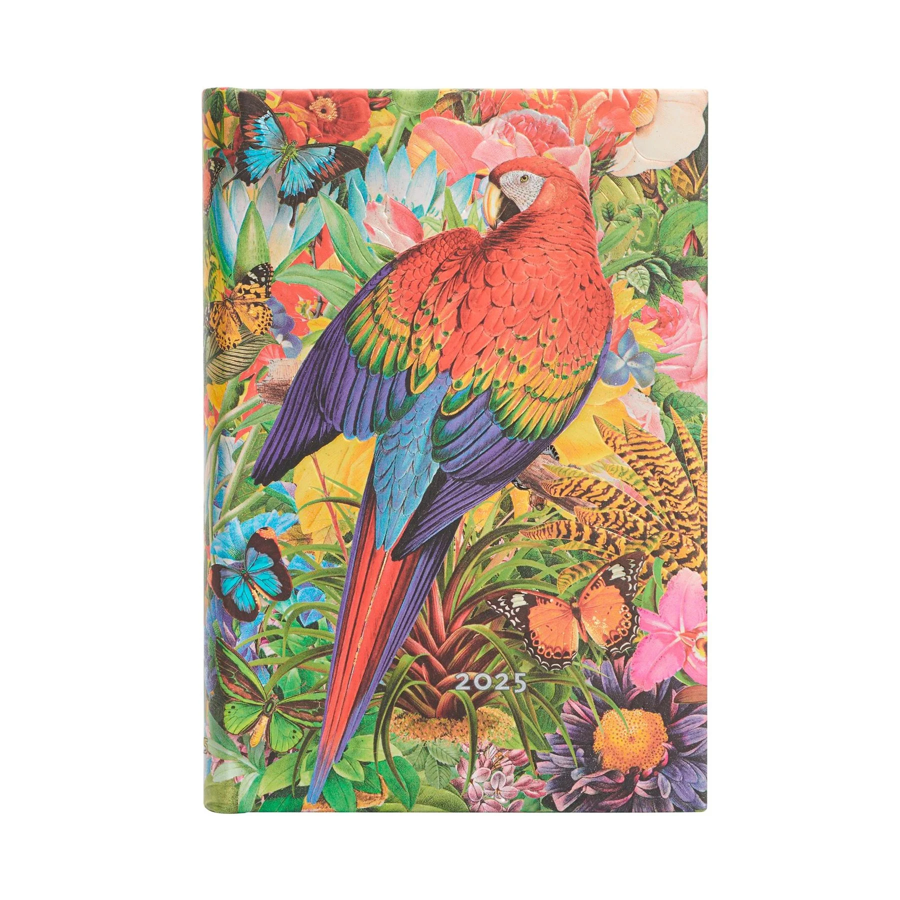 Paperblanks Planner Tropical Garden, Mini, 1 day per page, hardcover, 208 sheets, for 2025