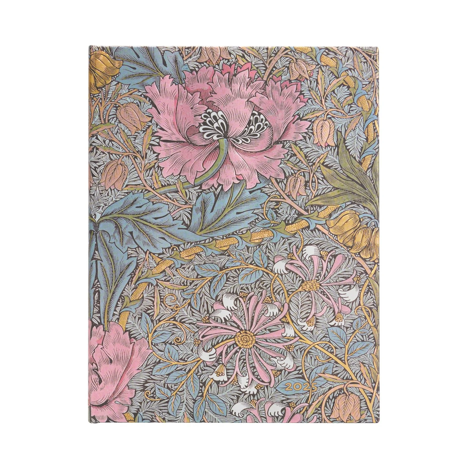 Paperblanks Planner Morris Pink, Ultra, vertical, hard cover, 80 sheets, for 2025