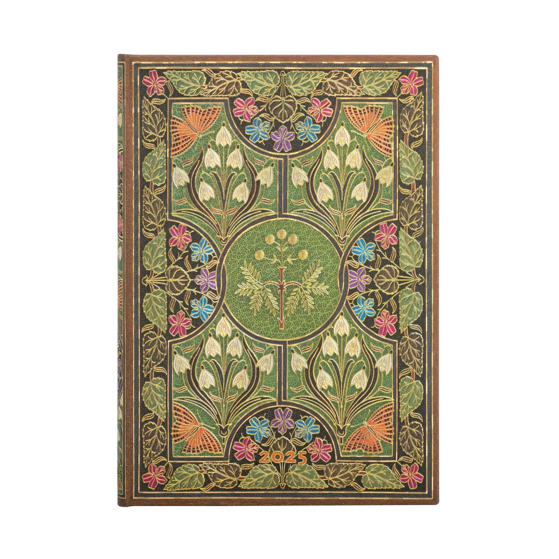 Paperblanks Planner Poetry in Bloom, Midi, horizontal, hard cover, 80 sheets, for 2025