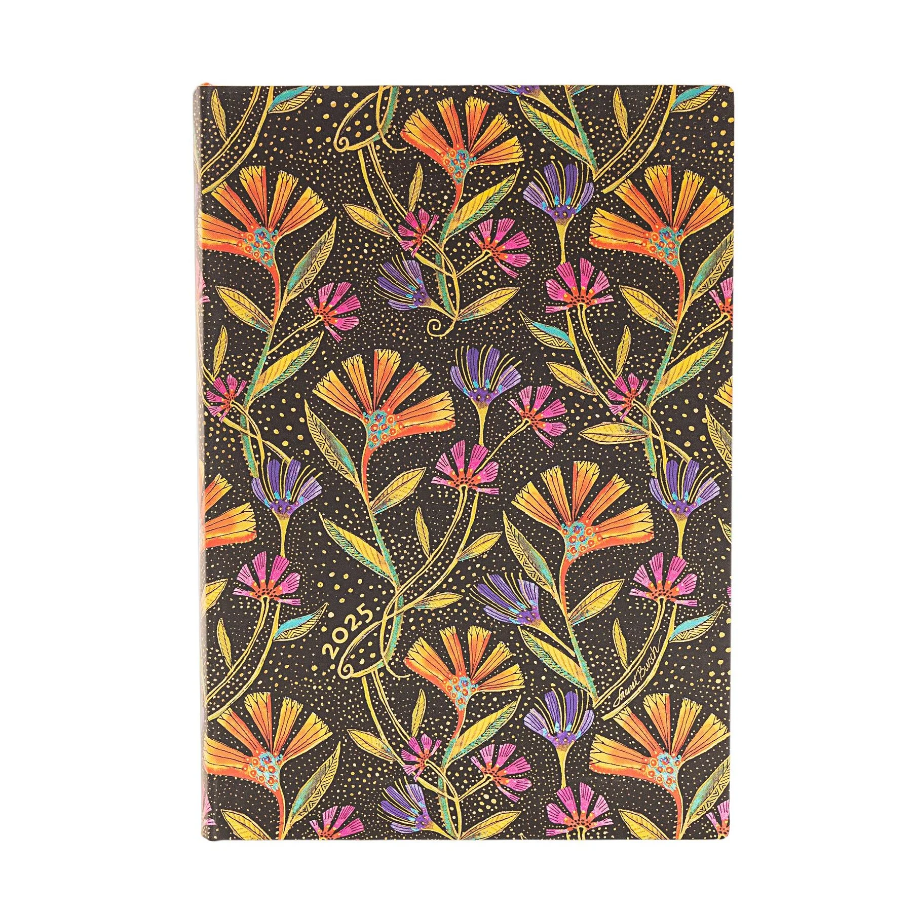 Paperblanks Planner Wild Flowers, Midi, 1 day per page, softcover, 216 sheets, for 2025