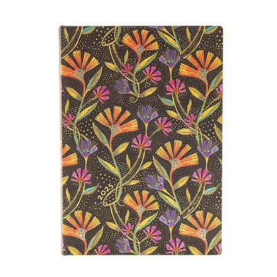 Paperblanks Planner Wild Flowers, Midi, 1 day per page, softcover, 216 sheets, for 2025