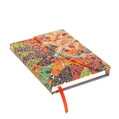 Paperblanks Notebook Gaudi’s Sun, Midi, wide ruled, hardcover, 72 sheets