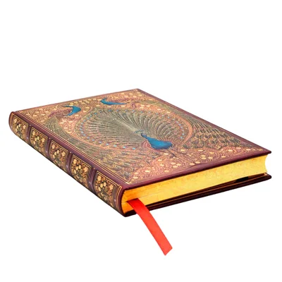 Paperblanks Notebook Hafiz's Peacocks, Mini, wide ruled, hardcover, 88 sheets