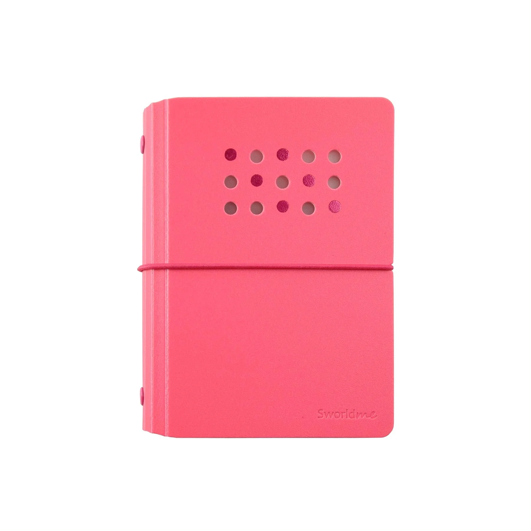 Sworld Notebook ME, A6, 6 rings, elastic, white sheets, 40 sheets, red